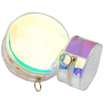 Creative TPU Makeup Bag Lovely Holographic Round Small Cosmetic Pouch Coin Purse Make Up Toiletry Pouch for Women Girl
Creative TPU Makeup Bag Lovely Holographic Round Small Cosmetic Pouch Coin Purse Make Up Toiletry Pouch for Women Girl