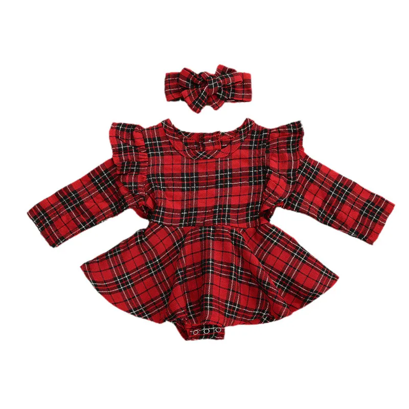 0-24M Infant Baby Girls Rompers Headband 2pcs Ruffle Long Sleeve Plaid Rompers Jumpsuit Tutu Skirt Headabdn Xmas Casual Clothes 
0-24M Infant Baby Girls Rompers Headband 2pcs Ruffle Long Sleeve Plaid Rompers Jumpsuit Tutu Skirt Headabdn Xmas Casual Clothes
