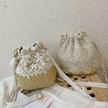 Fashion Women Lace Straw Bag New Designer Summer Ladies Casual Crossbody Bag Holiday Portable Handbag High Quality
Fashion Women Lace Straw Bag New Designer Summer Ladies Casual Crossbody Bag Holiday Portable Handbag High Quality