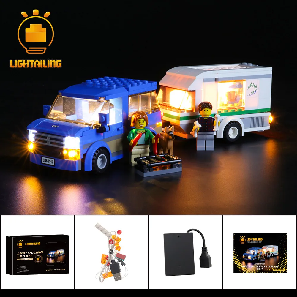 LIGHTAILING LED Light Kit For 60117 CITY Series Van & Caravan Toy Building Blocks Lighting Set Compatible With 02048
LIGHTAILING LED Light Kit For 60117 CITY Series Van & Caravan Toy Building Blocks Lighting Set Compatible With 02048