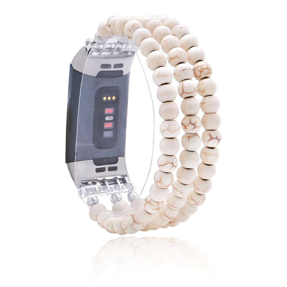 Lureen White turquoise Watchband For Fitbit Charge 3/4 Handmade Natural Stone Elastic Smart Watch Strap Watch Wristbands
Lureen White turquoise Watchband For Fitbit Charge 3/4 Handmade Natural Stone Elastic Smart Watch Strap Watch Wristbands