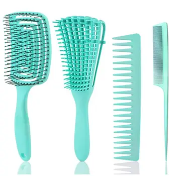 4pcs Anti-Static Comb Detangling Hair Brush Scalp Massage Wide Tooth Tail Combs Hairdressing Styling Tools for Salon Home Use
4pcs Anti-Static Comb Detangling Hair Brush Scalp Massage Wide Tooth Tail Combs Hairdressing Styling Tools for Salon Home Use
