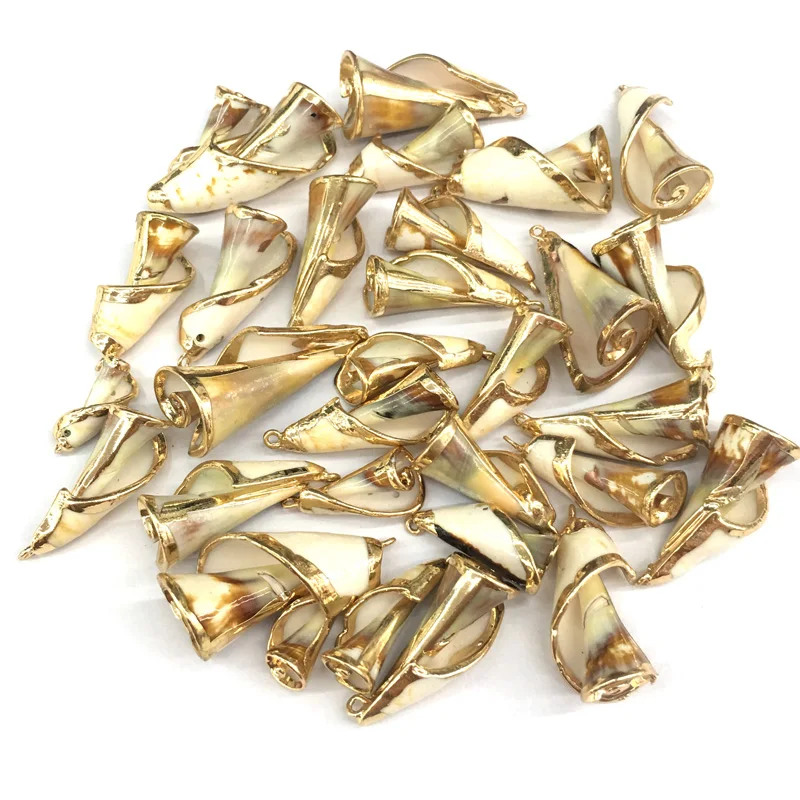 Фото Подвески из натуральной ракушки неправильной формы ожерелье с кулоном сделай