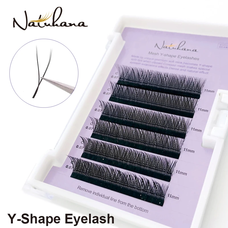 NATUHANA Y Shape Eyelash Extensions Faux Mink Double Tip Eyelashes Y Style Volume Eye lashes Individual Easily Grafting Y Lash
NATUHANA Y Shape Eyelash Extensions Faux Mink Double Tip Eyelashes Y Style Volume Eye lashes Individual Easily Grafting Y Lash