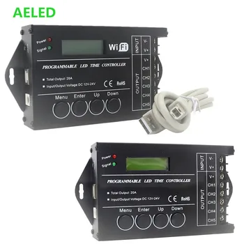 LED Time Dimmer RGB Controller TC420 TC421 with wifi DC12V-24V 5 Channel Total Output 20A Common Anode Programmable Controller
LED Time Dimmer RGB Controller TC420 TC421 with wifi DC12V-24V 5 Channel Total Output 20A Common Anode Programmable Controller