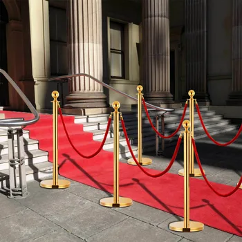 3-Piece Vip Post And Rope Set Queue Barrier Posts Crowd Control Poles Barrier Queue Line For Ceremony Exhibition Events Hotel
3-Piece Vip Post And Rope Set Queue Barrier Posts Crowd Control Poles Barrier Queue Line For Ceremony Exhibition Events Hotel