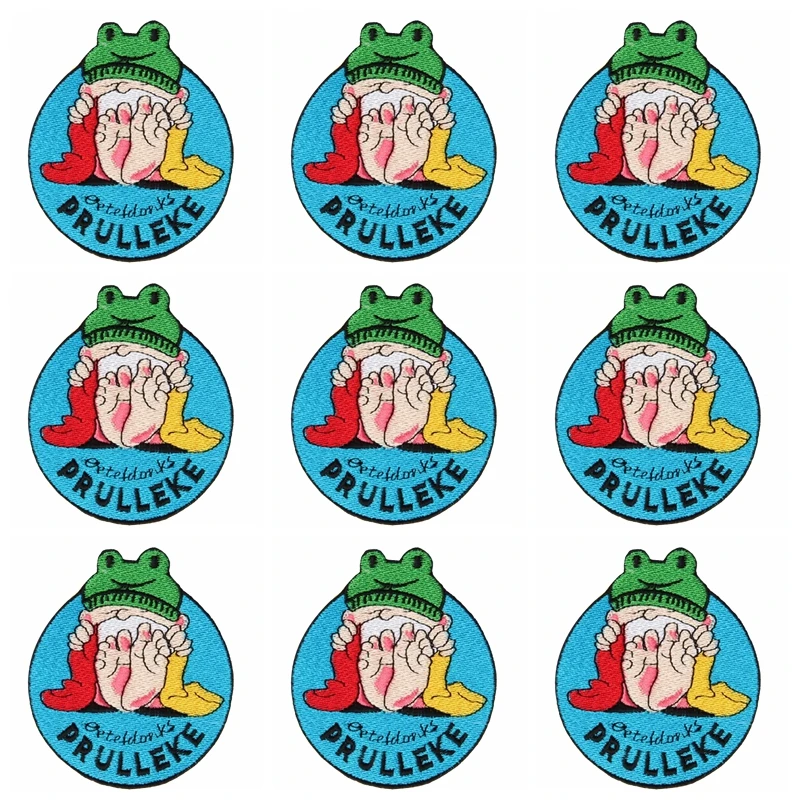 Oeteldonk Embleem Full Embroidered Frog Carnival for Netherland Iron on Patches for Clothing Embroidered Patches for Appliques
Oeteldonk Embleem Full Embroidered Frog Carnival for Netherland Iron on Patches for Clothing Embroidered Patches for Appliques