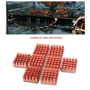 8pcs Pure Copper Heatsink Laptop Memory Graphics Card Adhesive Sticker Cooler Radiator Computers Run Well Prolong Their Life
8pcs Pure Copper Heatsink Laptop Memory Graphics Card Adhesive Sticker Cooler Radiator Computers Run Well Prolong Their Life