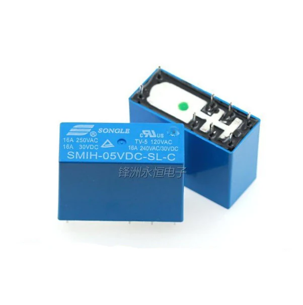 10PCS/Lot SMIH-05VDC-SL-C/SMIH-12VDC-SL-C/SMIH-24VDC-SL-C 16A/240V 5V/12V/24V 8P/8Pin Power relays
10PCS/Lot SMIH-05VDC-SL-C/SMIH-12VDC-SL-C/SMIH-24VDC-SL-C 16A/240V 5V/12V/24V 8P/8Pin Power relays