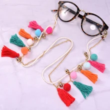 2021 Fashion Colorful Tassel Women's Glasses Chain On The Neck Eyeglasses Lanyard Boho New Design Dangles Masks Holder Strap
2021 Fashion Colorful Tassel Women's Glasses Chain On The Neck Eyeglasses Lanyard Boho New Design Dangles Masks Holder Strap