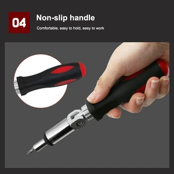 1/4 Inch Hex Mutilfunction Left Right 180 Degree Rotating Ratchet Screwdriver Drive Tackle Tool DC120
1/4 Inch Hex Mutilfunction Left Right 180 Degree Rotating Ratchet Screwdriver Drive Tackle Tool DC120