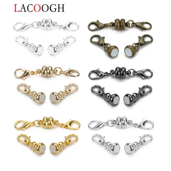 10set/lot 38*7mm Copper Magnetic Clasps With Lobster Clasps Connectors For Necklaces Bracelets Clasp Hooks DIY Jewelry Findings 
10set/lot 38*7mm Copper Magnetic Clasps With Lobster Clasps Connectors For Necklaces Bracelets Clasp Hooks DIY Jewelry Findings