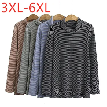 New 2020 autumn winter ladies plus size basic tops for women large long sleeve slim elastic black stripe T-shirt 3XL 4XL 5XL 6XL
New 2020 autumn winter ladies plus size basic tops for women large long sleeve slim elastic black stripe T-shirt 3XL 4XL 5XL 6XL