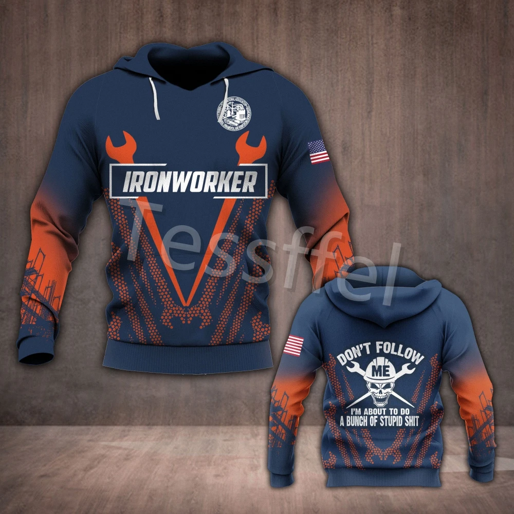 Tessffel Dedicated Ironworker Hoodies 3D Printed Men's Hooded Creative Sweatshirt Fashion Autumn/Winter Unisex Pullover Style-4
Tessffel Dedicated Ironworker Hoodies 3D Printed Men's Hooded Creative Sweatshirt Fashion Autumn/Winter Unisex Pullover Style-4
