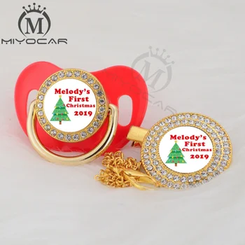 MIYOCAR custom any test christmas gold bling pacifier and pacifier clip black BPA free dummy bling unique design P-AMS 
MIYOCAR custom any test christmas gold bling pacifier and pacifier clip black BPA free dummy bling unique design P-AMS