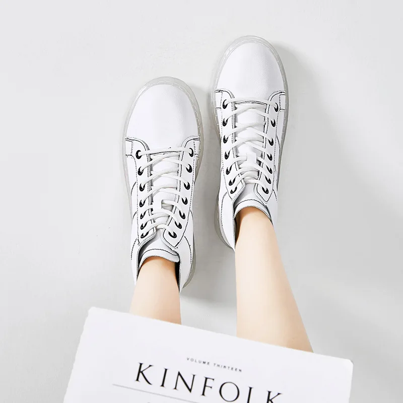 2019 Autumn New Style Korean-style Versatile Casual Shoes Hight-top Breathable Martin Boots Hot Selling Hot Selling WOMEN'S Shoe 
2019 Autumn New Style Korean-style Versatile Casual Shoes Hight-top Breathable Martin Boots Hot Selling Hot Selling WOMEN'S Shoe