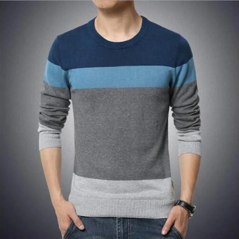 VXO 2019 Autumn Casual Men's Sweater O-Neck Striped Slim Fit Knittwear Mens Sweaters Pullovers Pullover Men Pull Homme M-3XL
VXO 2019 Autumn Casual Men's Sweater O-Neck Striped Slim Fit Knittwear Mens Sweaters Pullovers Pullover Men Pull Homme M-3XL