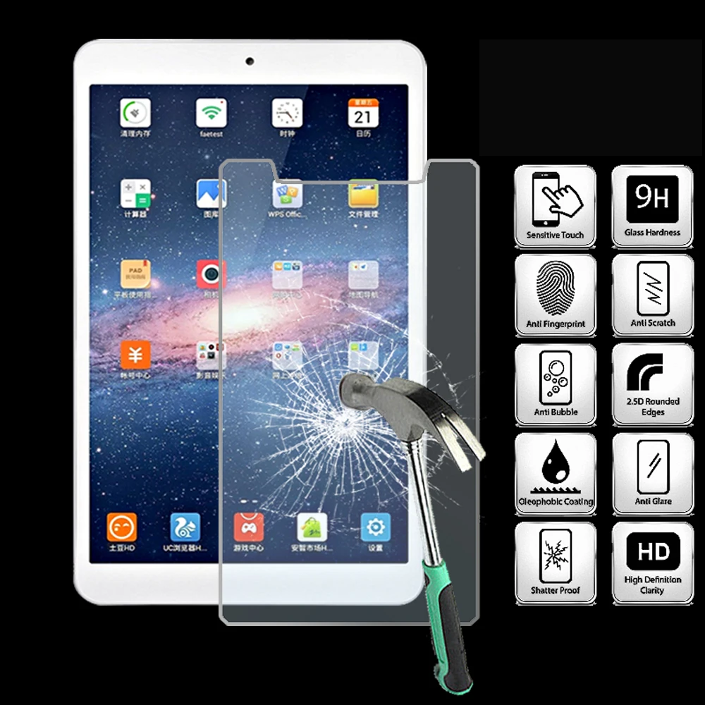 For ONDA V819i / V819 4G 8 Inch - 9H Tablet Tempered Glass Screen Protector Cover Explosion-Proof High Quality Screen Film
For ONDA V819i / V819 4G 8 Inch - 9H Tablet Tempered Glass Screen Protector Cover Explosion-Proof High Quality Screen Film
