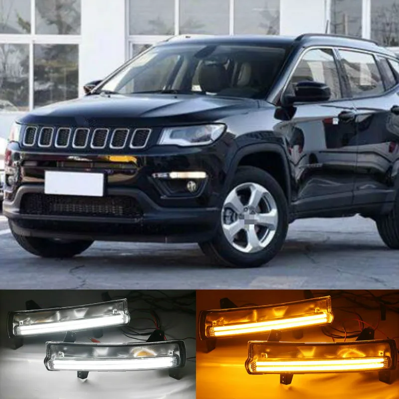 Автомобильные светодиодные дневные ходовые светильник ни, 1 пара, для Jeep Compass 2017, 2018, 2019, с желтым указателем поворота
Автомобильные светодиодные дневные ходовые светильник ни, 1 пара, для Jeep Compass 2017, 2018, 2019, с желтым указателем поворота