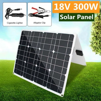 18V 300W Solar Panel Solar Battery USB QC3.0 Charger Foldable Flexible LED Monocrystalline Silicon Waterproof Outdoor Camping
18V 300W Solar Panel Solar Battery USB QC3.0 Charger Foldable Flexible LED Monocrystalline Silicon Waterproof Outdoor Camping