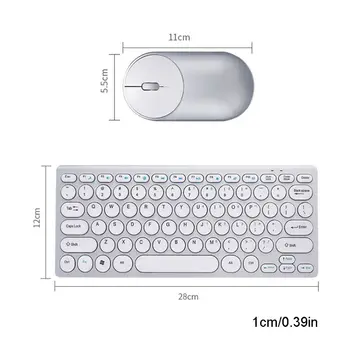 1Set 2.4G Wireless Silent Keyboard Mouse Mini Multimedia Keypad Mice for Notebook Laptop Desktop PC Computer
1Set 2.4G Wireless Silent Keyboard Mouse Mini Multimedia Keypad Mice for Notebook Laptop Desktop PC Computer