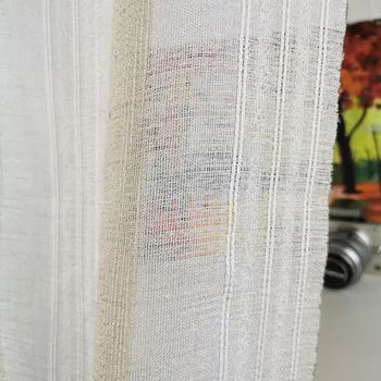 Decorative Modern Natural White Linen Striped Drape Home Sheer window Curtains rod pocket Grommet top for living room bedroom
Decorative Modern Natural White Linen Striped Drape Home Sheer window Curtains rod pocket Grommet top for living room bedroom