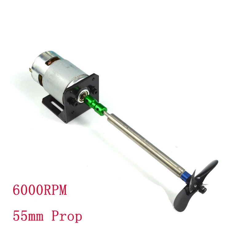 1Set RC Fishing Boat 55mm 4 Blade Propeller+775 Brushed Motor Power Kit 4mm Shafting Length 100/150/200/250mm Accessories
1Set RC Fishing Boat 55mm 4 Blade Propeller+775 Brushed Motor Power Kit 4mm Shafting Length 100/150/200/250mm Accessories