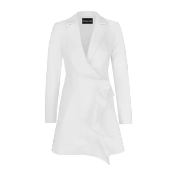 SONDR 2020 New Women's Blazer High Quality Design Ruffle Slim Fit Temperament Full Sleeve Notched Office Lady New Clothes
SONDR 2020 New Women's Blazer High Quality Design Ruffle Slim Fit Temperament Full Sleeve Notched Office Lady New Clothes