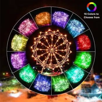 Colorful String Lights, 16 Color 4 Modes USB Remote Control Fairy Lights Christmas Decoration
Colorful String Lights, 16 Color 4 Modes USB Remote Control Fairy Lights Christmas Decoration