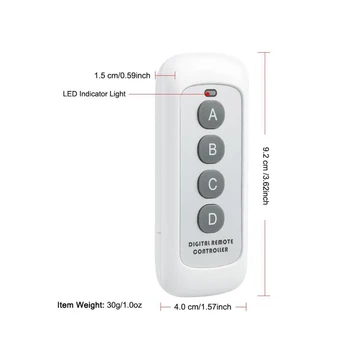 1527 Learning Code Transmitter Wireless Key Fob 433MHz 4 Channel Remote Control light Switch for Garage Door Opener H4
1527 Learning Code Transmitter Wireless Key Fob 433MHz 4 Channel Remote Control light Switch for Garage Door Opener H4