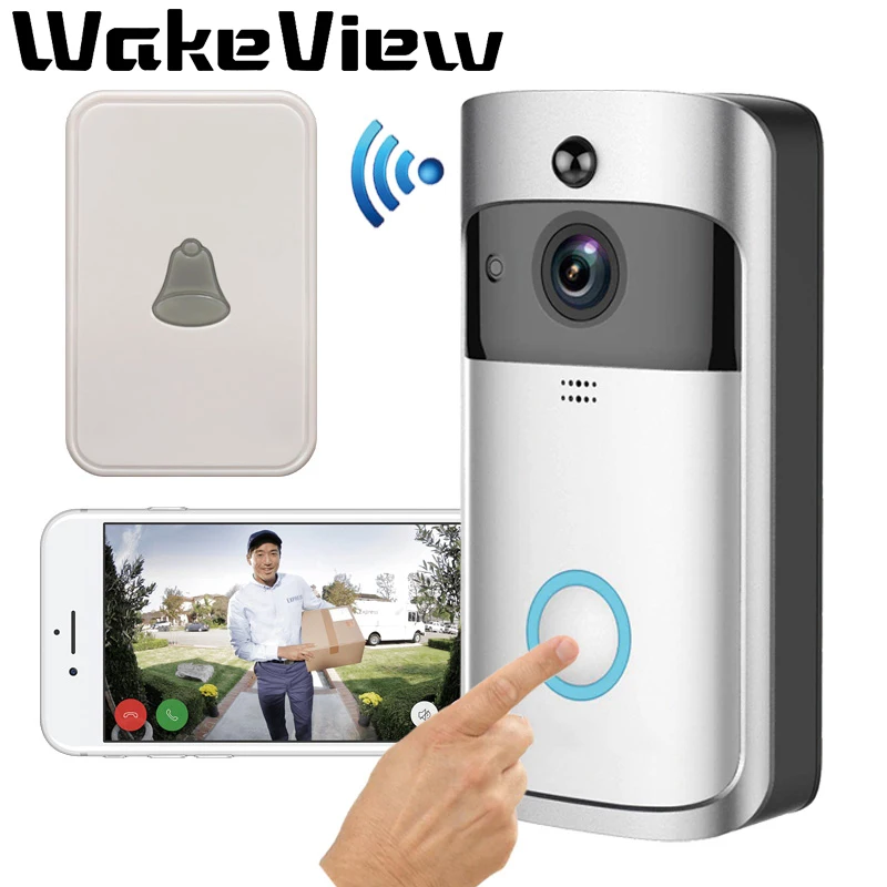 WakeView Smart Wireless WiFi Video Doorbell Intercom Phone Call Door Bell Camera Infrared Remote Record Home SurveillanceMonitor
WakeView Smart Wireless WiFi Video Doorbell Intercom Phone Call Door Bell Camera Infrared Remote Record Home SurveillanceMonitor