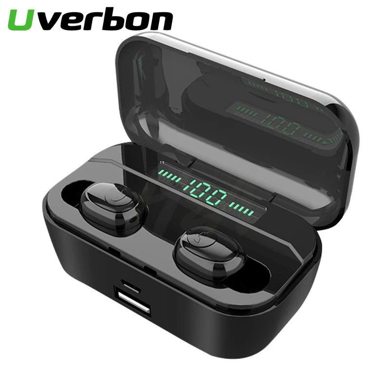 New G6S TWS Bluetooth 8D Stereo Wireless Earbuds Mini Wireless Earphone Headset with 3500mAh Power Bank Earphone Headphone
New G6S TWS Bluetooth 8D Stereo Wireless Earbuds Mini Wireless Earphone Headset with 3500mAh Power Bank Earphone Headphone