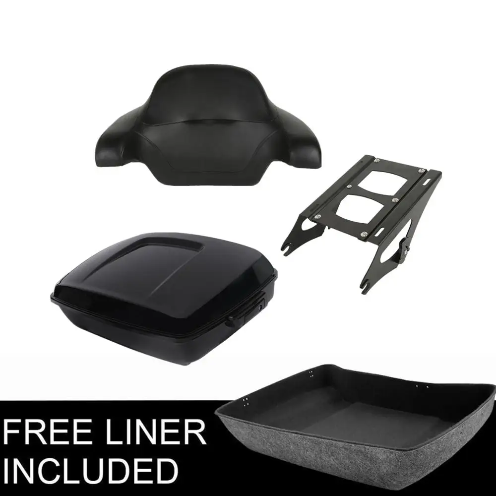 Motorcycle Chopped Tour Pak Pack Trunk Backrest 2 Up Mount Rack For Harley Touring Road King Street Glide Road Glide 2014-2019
Motorcycle Chopped Tour Pak Pack Trunk Backrest 2 Up Mount Rack For Harley Touring Road King Street Glide Road Glide 2014-2019