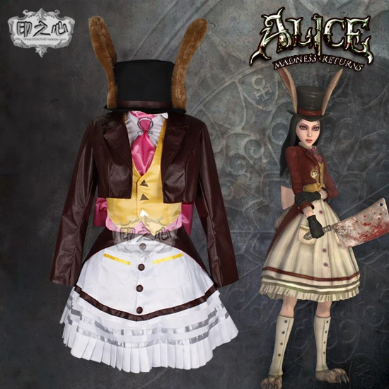Anime Alice: Madness Returns Cosplay Costumes Lucky Rabbit Dark Red Faux Leather Maid Suit Halloween Party Role Play Clothing
Anime Alice: Madness Returns Cosplay Costumes Lucky Rabbit Dark Red Faux Leather Maid Suit Halloween Party Role Play Clothing