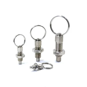 5PCS/LOT Stainless Steel M6/M8/M10/M12 Non Locking Type Retractable Pull Spring Plunger with lift Ring Index Plunger Pins
5PCS/LOT Stainless Steel M6/M8/M10/M12 Non Locking Type Retractable Pull Spring Plunger with lift Ring Index Plunger Pins