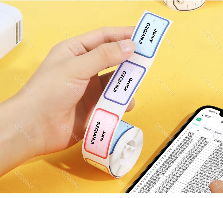 Generic Official NIIMBOT D101 Printer Label Sticker Paper Roll 20 generic-official-niimbot-d101-printer-label-sticker-paper-roll-20