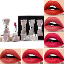 4 Colors Bow-knot Style Matte Lipstick Set Long Lasting Moisturizing Non-Marking Waterproof Non-Stick Cup Style Lipstick
4 Colors Bow-knot Style Matte Lipstick Set Long Lasting Moisturizing Non-Marking Waterproof Non-Stick Cup Style Lipstick