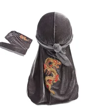 Unisex Velvet Long Tail Durag China Fashion Dragon Pattern Du rag Hip Hop Turban do doo du rag Men Women long tail headwrap
Unisex Velvet Long Tail Durag China Fashion Dragon Pattern Du rag Hip Hop Turban do doo du rag Men Women long tail headwrap