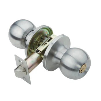 Indoor Keyed Entry Brushed Round Door Lock Door Bathroom Internal Door Knobs Handle Entrance Passage Lock with Keys
Indoor Keyed Entry Brushed Round Door Lock Door Bathroom Internal Door Knobs Handle Entrance Passage Lock with Keys