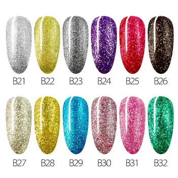 

12pcs/kit GDCOCO Platinum Painting Gel VENALISA Suply Glitter Effect Soak Off UV LED Starry Color Gel Lacquer Nail Gel Varnish