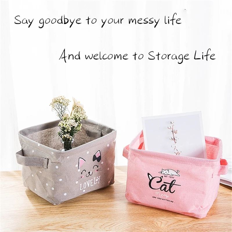 Portable Adorable Storage Box Makeup Organizer Sundries container Remote Controller bedding office Storage Basket with handle
Portable Adorable Storage Box Makeup Organizer Sundries container Remote Controller bedding office Storage Basket with handle