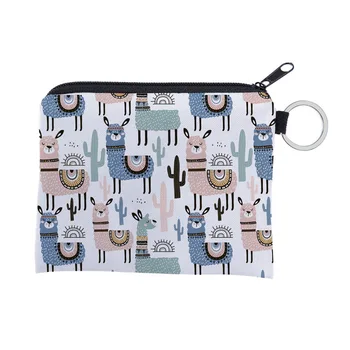 Hot Sale Alpaca printing waterproof Purse Card Key Pouch Small Zipper Coin Purse Card Holder Mini Square Wallet
Hot Sale Alpaca printing waterproof Purse Card Key Pouch Small Zipper Coin Purse Card Holder Mini Square Wallet