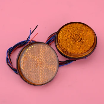 DWCX 2Pcs 12V 24 LED Car Motorcycle Trailer Amber Round Rear Tail Brake Stop Marker Light Lamp Indicator Reflector Decoration
DWCX 2Pcs 12V 24 LED Car Motorcycle Trailer Amber Round Rear Tail Brake Stop Marker Light Lamp Indicator Reflector Decoration