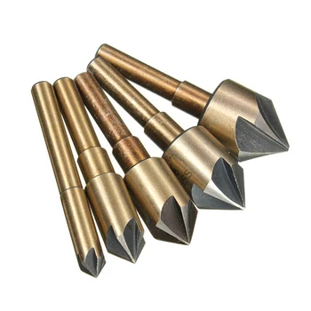 5Pc Industrial Countersink Drill Bit Set 5 Flute Metal Chamfer Chamfering Cutter
5Pc Industrial Countersink Drill Bit Set 5 Flute Metal Chamfer Chamfering Cutter