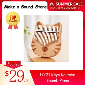 2020 New Portable 17/21 Key Kalimba Thumb Piano Keyboard Musical Instrument Perfect Gift for Music Lover Beginner - Cat & Bear
2020 New Portable 17/21 Key Kalimba Thumb Piano Keyboard Musical Instrument Perfect Gift for Music Lover Beginner - Cat & Bear
