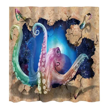 Octopus Printed Colorful Waterproof With Hooks Bath Accessories Shower Curtain Bathroom Decor Large Mildewproof Blackout Soft
Octopus Printed Colorful Waterproof With Hooks Bath Accessories Shower Curtain Bathroom Decor Large Mildewproof Blackout Soft