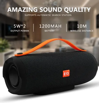 E13 Portable wireless Bluetooth Speaker Stereo Speakerphone Radio Music center Subwoofer Column Speakers for Computer withTF FM
E13 Portable wireless Bluetooth Speaker Stereo Speakerphone Radio Music center Subwoofer Column Speakers for Computer withTF FM