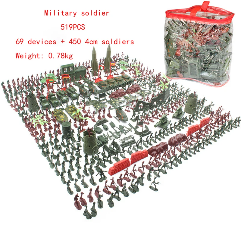 New 519PCS Soldier Model World War II Soldiers Place Gifts for Military Simulated Toy War Scene Simulated Boys
New 519PCS Soldier Model World War II Soldiers Place Gifts for Military Simulated Toy War Scene Simulated Boys