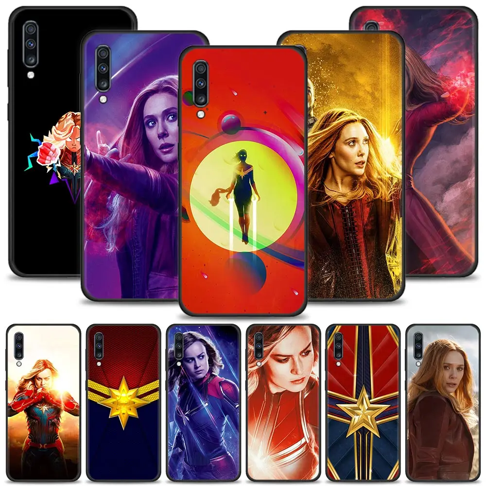 Captain Marvel Case For Samsung Galaxy A50 A70 A90 A80 A70s A60 A50s A40 A30 A30s A20 A20s A20e A10 A10s A10e Phone Shell | Мобильные