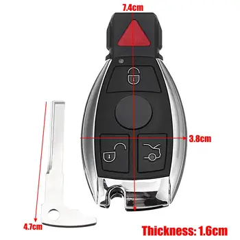 315MHz Smart Remote Key for Mercedes-Benz 3+1 Buttons Auto Remote Replacement Key with PCF9234 Battery with blade #IYZ3312
315MHz Smart Remote Key for Mercedes-Benz 3+1 Buttons Auto Remote Replacement Key with PCF9234 Battery with blade #IYZ3312
